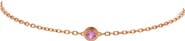 Pre-Owned Cartier D'Amour Bracelet 18K Rose Gold with Pink Sapphire