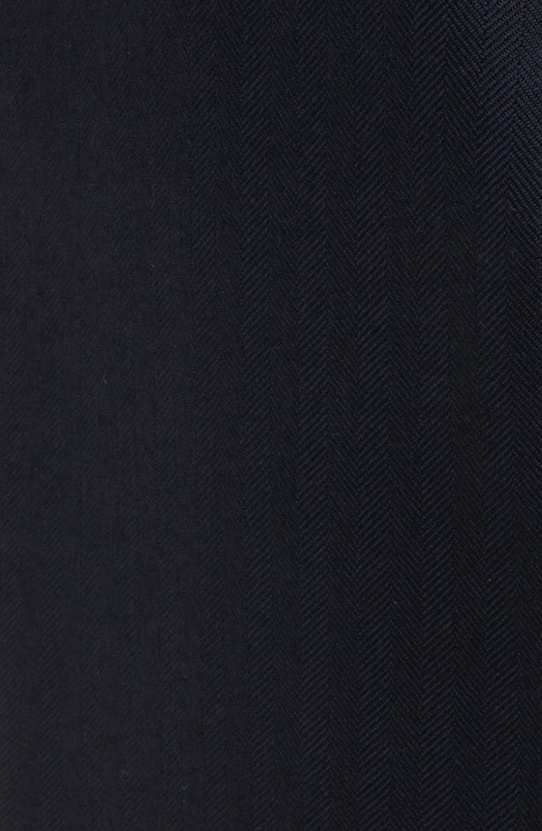 Dries Van Noten Porter Herringbone Wool Wide Leg Pants, Alternate, color, 