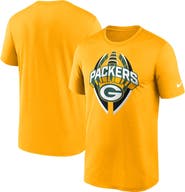 Nike Men's Nike Gold Green Bay Packers Legend Icon Performance T-Shirt