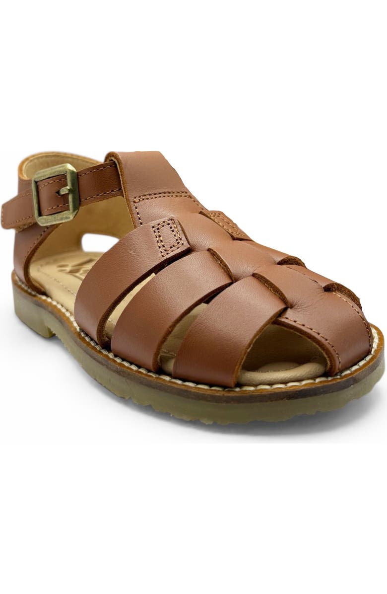 Young Soles Noah Sandal, Main, color, Chestnut Brown