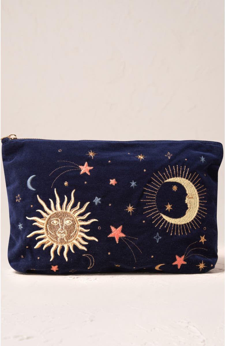 Elizabeth Scarlett Celestial Velvet Everyday Pouch, Main, color,