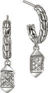 John Hardy Icon Stud Diamond Hoop Earrings