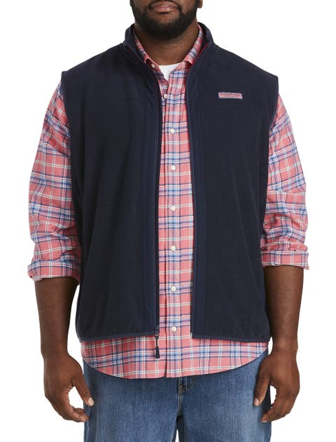 Big & Tall Harbor Fleece Zip-Front Vest