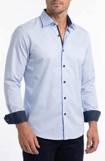 Stretch Cotton Button Up Shirt