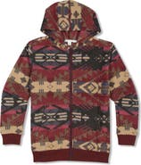 Threads 4 Thought Kids' Print Zip-Up Hooded Fleece Jacket