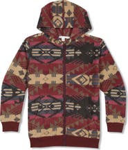 Threads 4 Thought Kids' Print Zip-Up Hooded Fleece Jacket