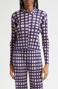 Issey Miyake Basket Print Pleated Cardigan
