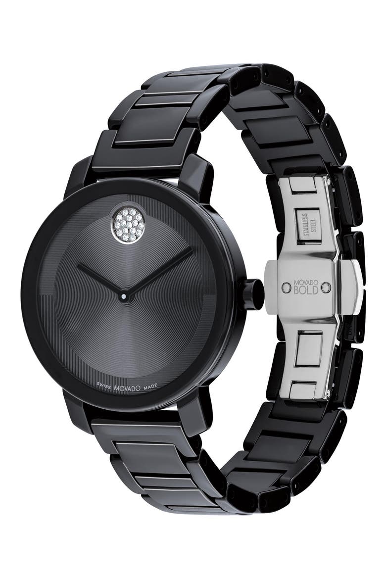 Bold Evolution 2.0 Bracelet Watch, 34mm, Alternate, color, BLACK