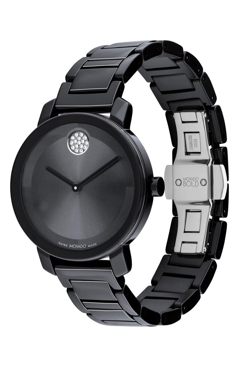 Movado Bold Evolution 2.0 Bracelet Watch, 34mm, Alternate, color, Black