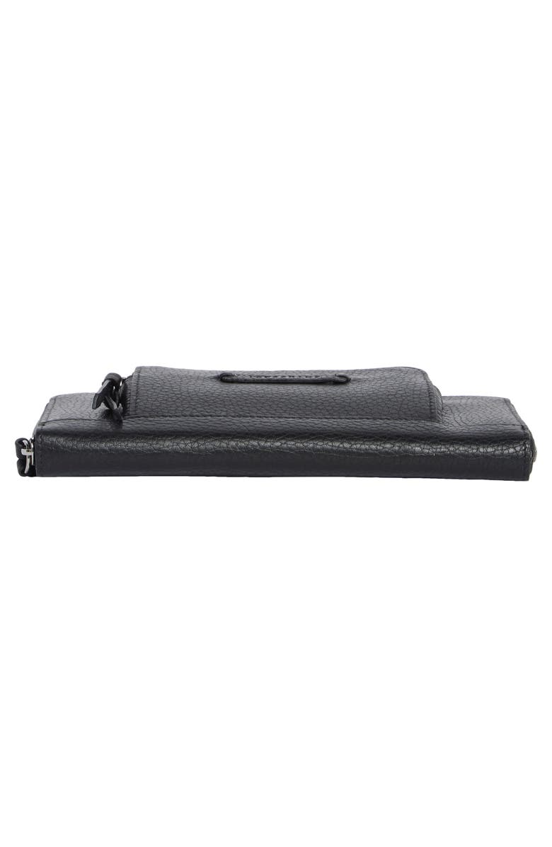 Longchamp Zip Around Wallet, Alternate, color, Black