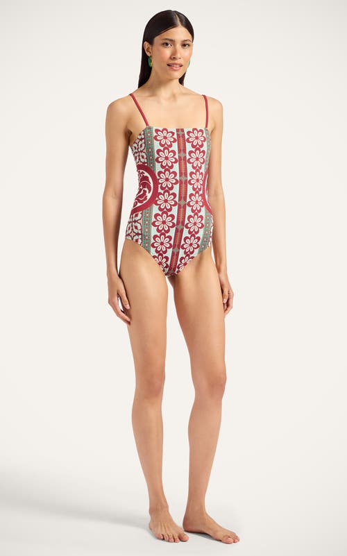 La Doublej Elle Floral-print Swimsuit In Multi