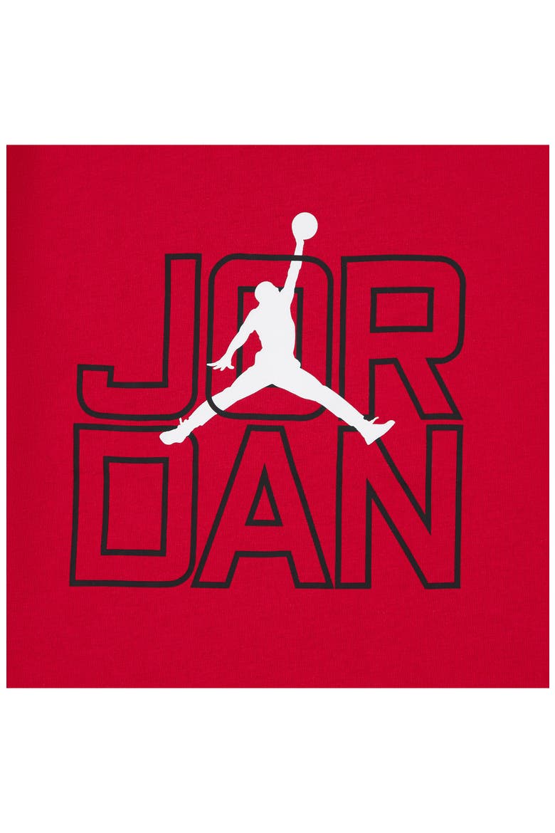 Kids' MJ Rookie Season Graphic T-Shirt & Shorts Set, Alternate, color, BLACK/ RED
