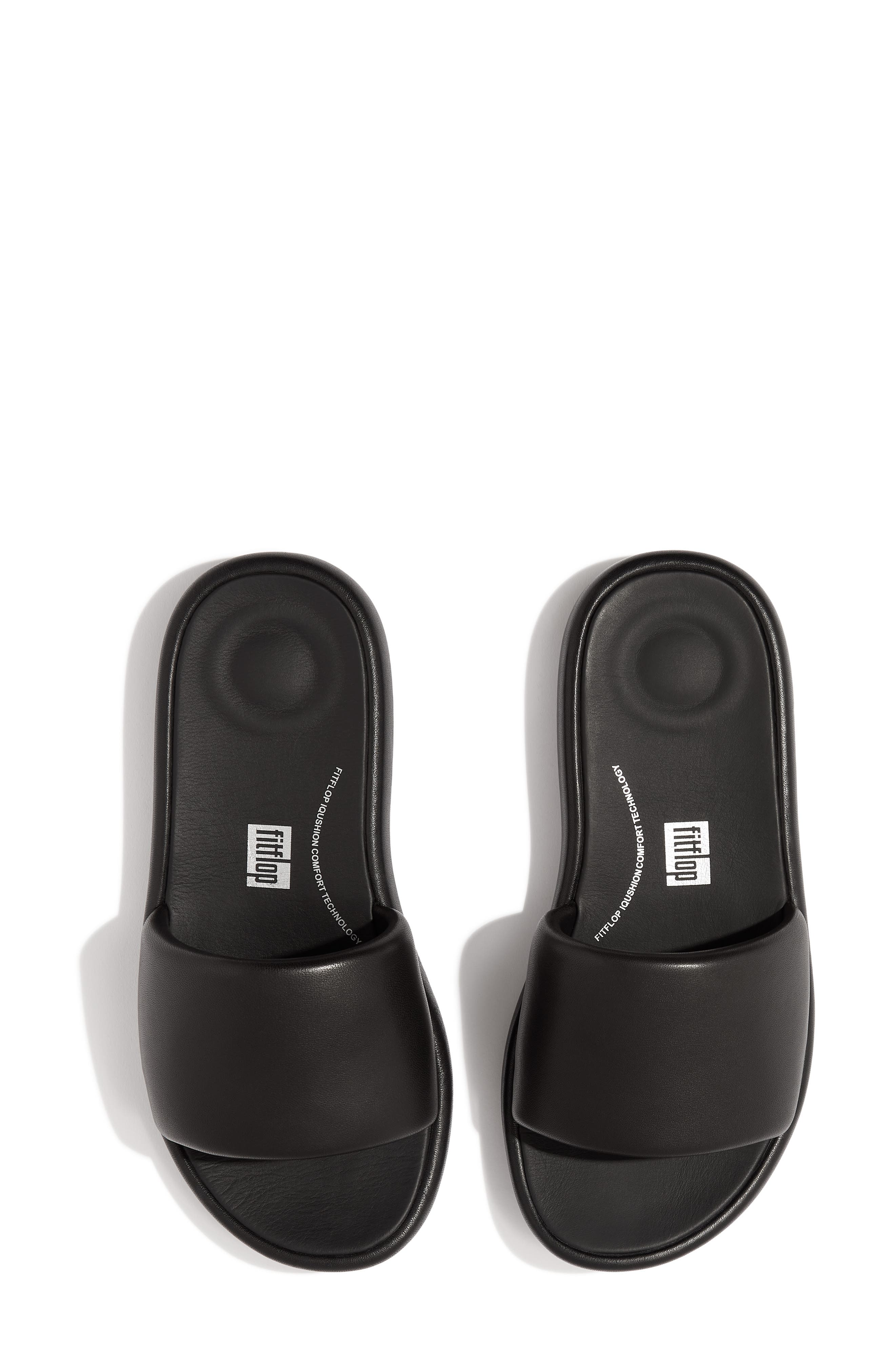 FitFlop iQushion D-Luxe Slide Sandal, Alternate, color, 