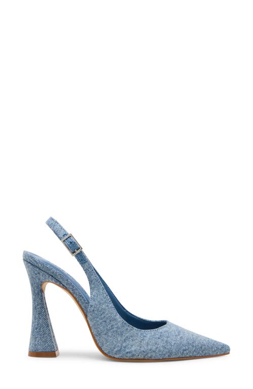 Steve Madden Blare Slingback Pointed Toe Pump In Blue