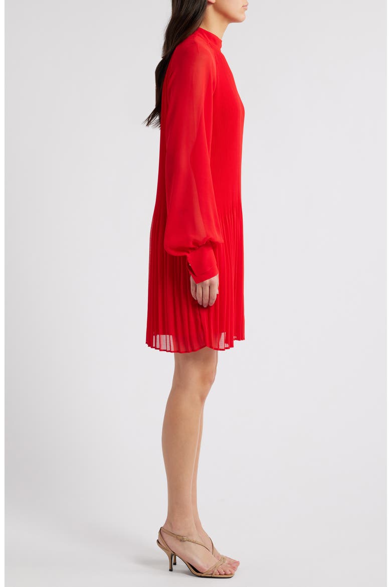 Dolumi Long Sleeve Shift Dress, Alternate, color, GOJI BERRY
