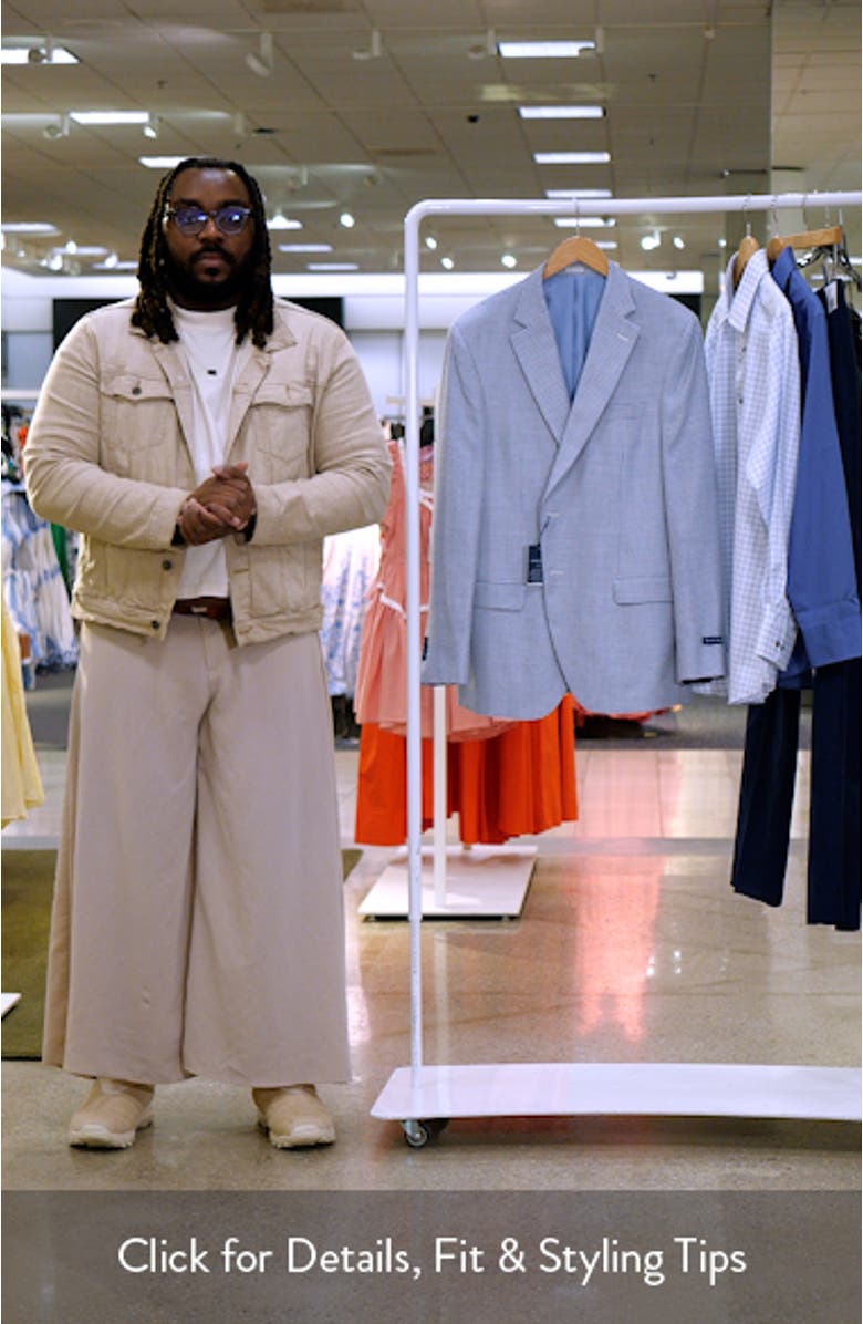 Hartford Classic Fit Houndstooth Wool Blend Sport Coat, sales video thumbnail