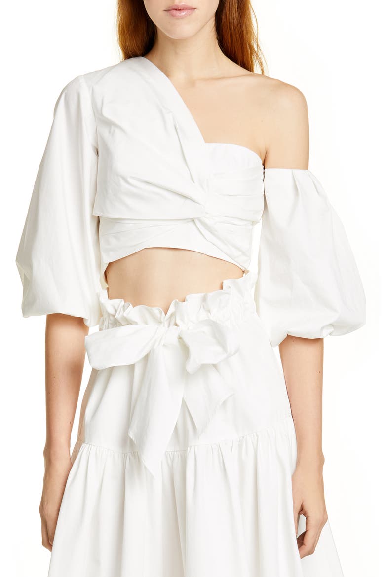 Ale One-Shoulder Top, Main, color, WHITE