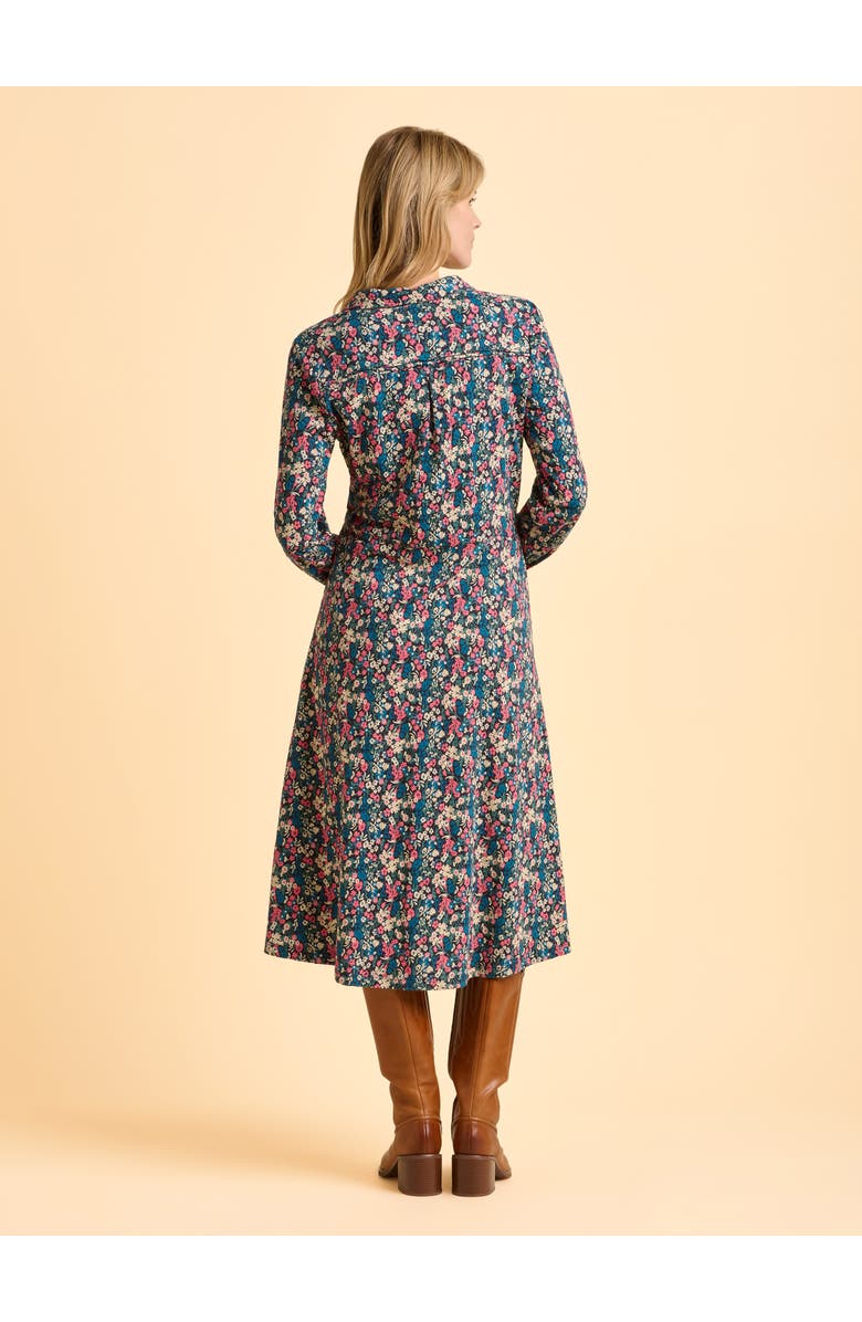 Brakeburn Charlotte Long Sleeve Shirt Midi Dress, Alternate, color, Multi