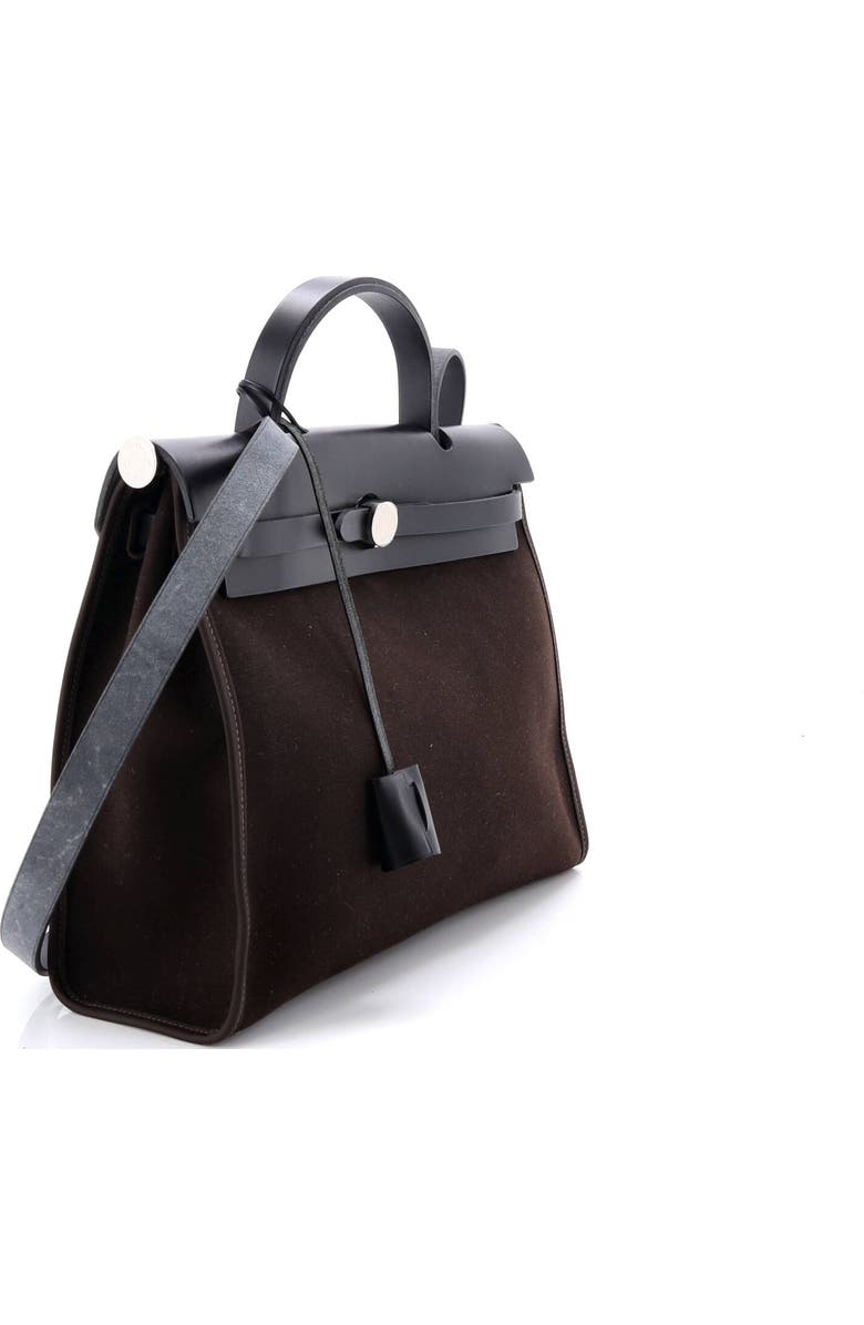 Pre-Owned Hermes Herbag Zip Leather and Toile 31, Alternate, color,