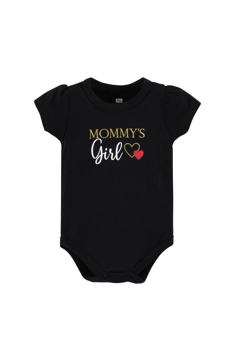 Hudson Baby Soft Cotton Outfit Collection, Alternate, color, Girl Mommy Red Black