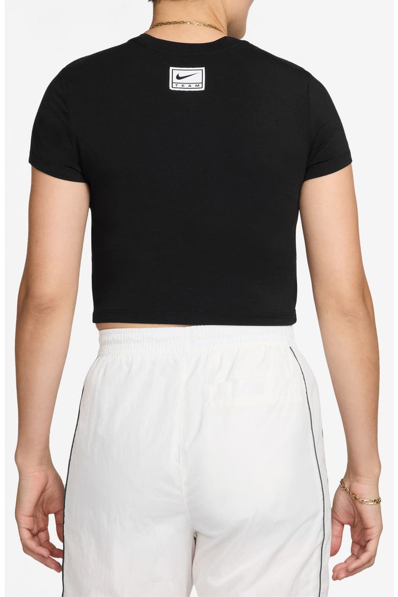 Sportswear Slim Crop T-Shirt, Alternate, color, BLACK