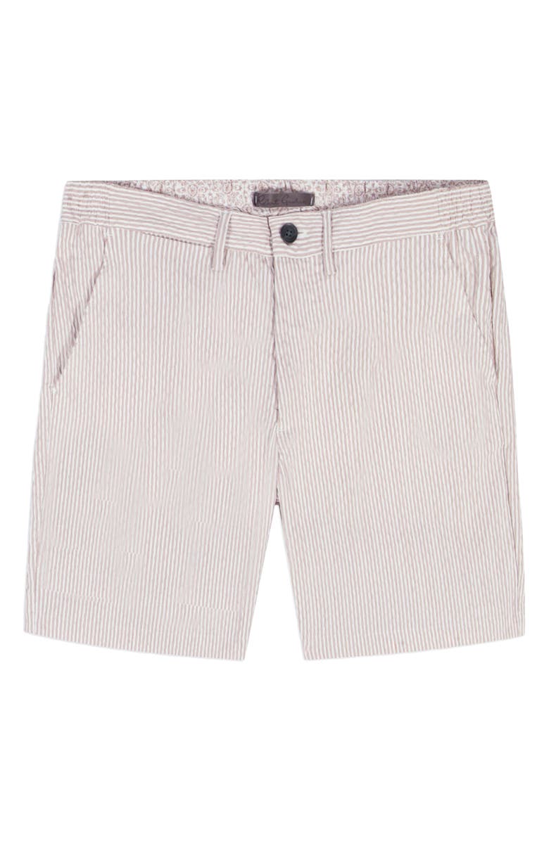 Robert Graham Fornillo Stripe Woven Shorts, Alternate, color, Khaki