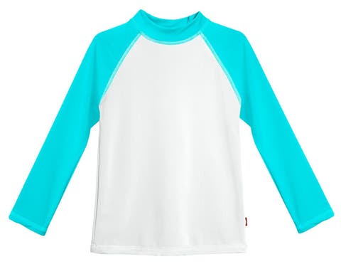Girls UPF 50+ Printed Long Sleeve Rashguard Tee (Baby)