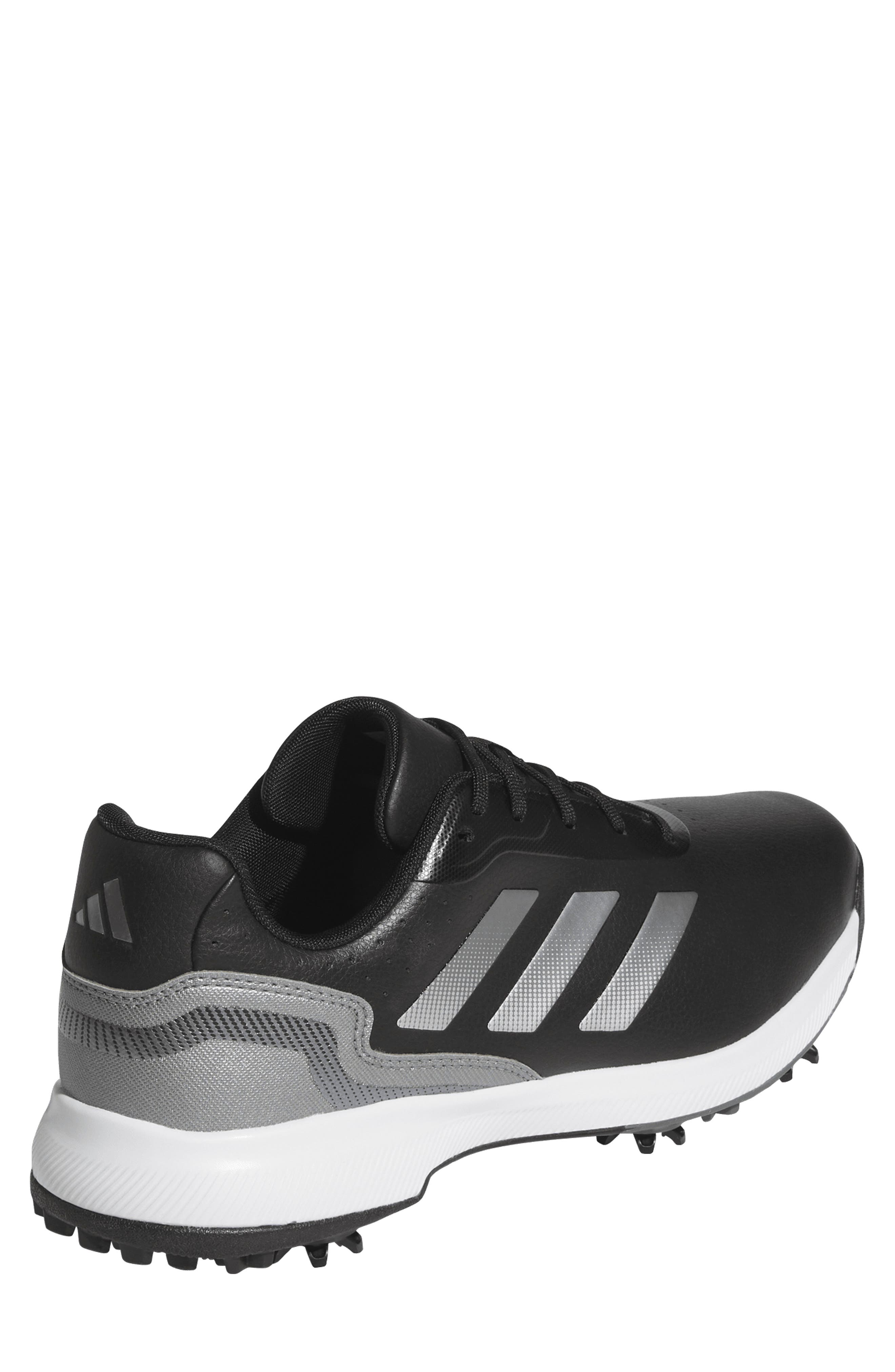adidas Traxion Response Spikeless Golf Shoe, Alternate, color, Black/ White/ Silver