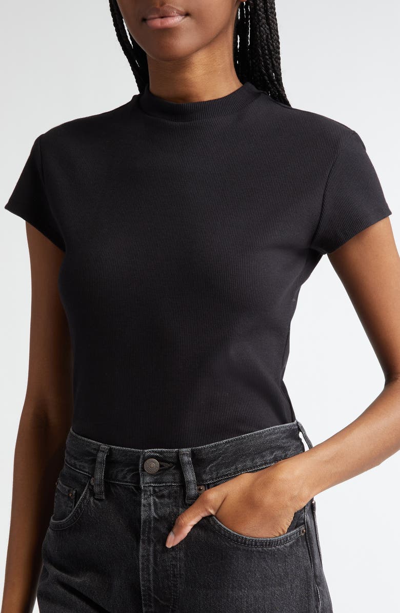 K.NGSLEY Sam Stretch Cotton Rib T-Shirt, Alternate, color, 