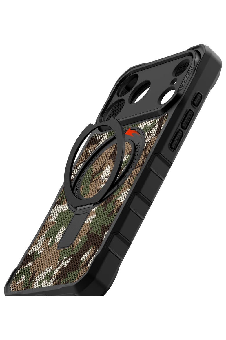 Supreme_R Stand Nylon MagSafe Case for Apple iPhone 18 Pro Max / 17 Pro Max, Alternate, color, Green Multicolor