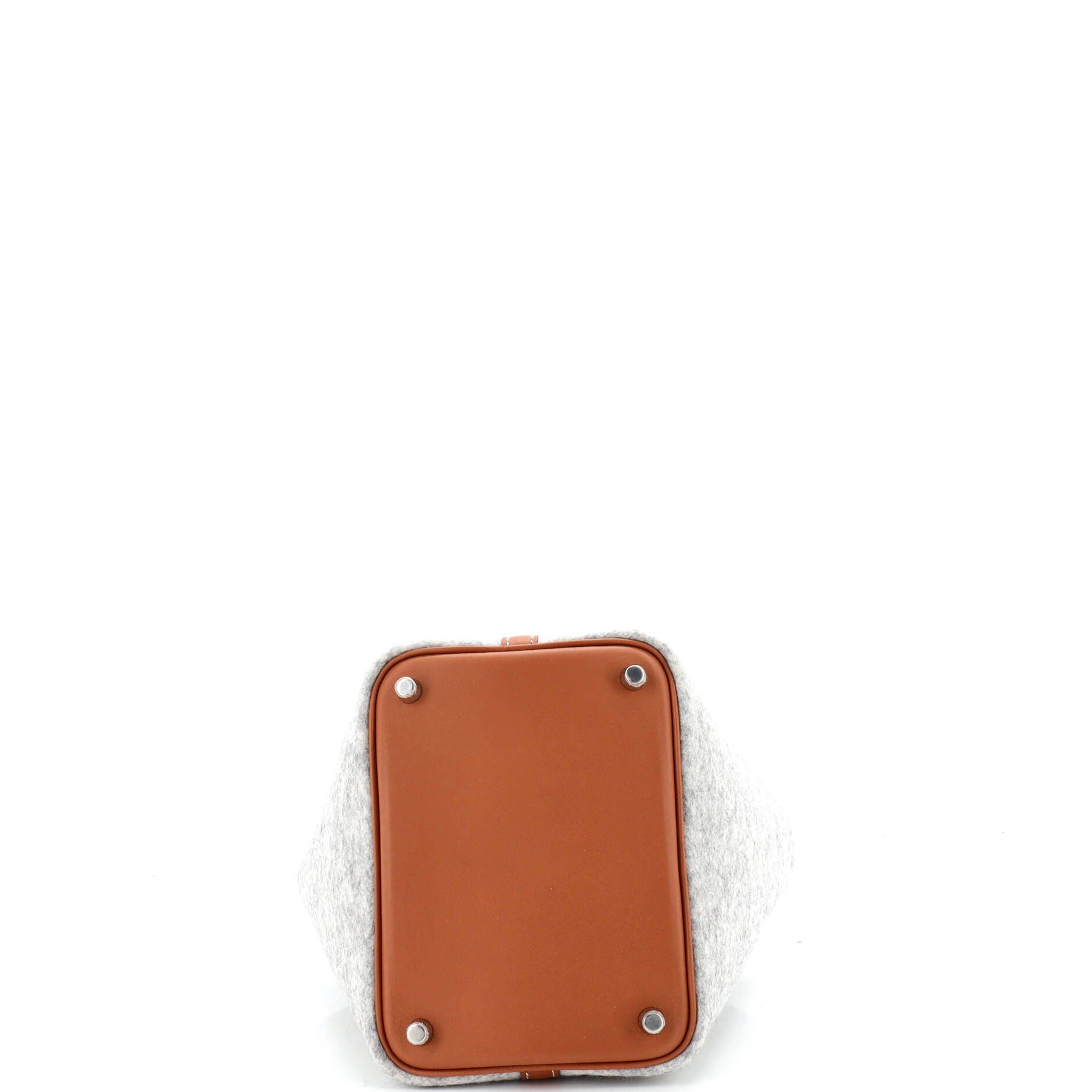 Pre-Owned Hermes Picotin Lock Bag Felt with Leather PM, Alternate, color, Gris Clair