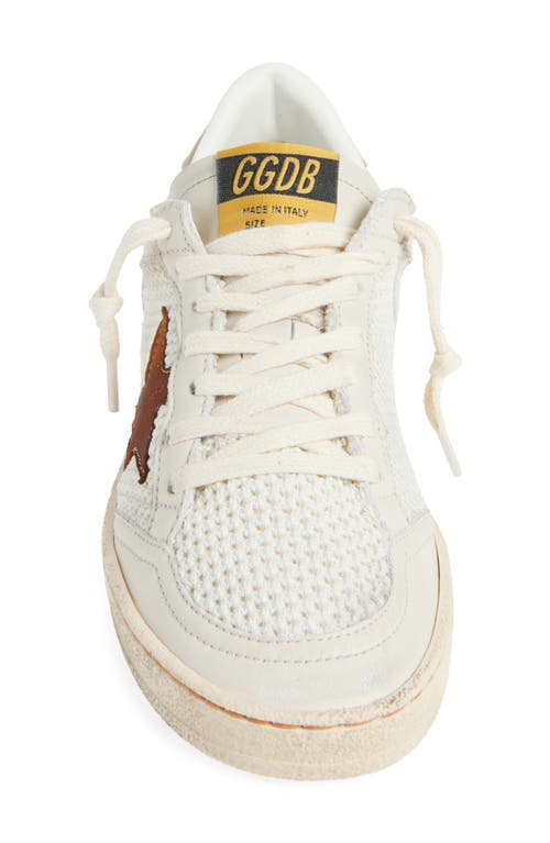 Golden Goose Ball Star Sneaker In Animal Print