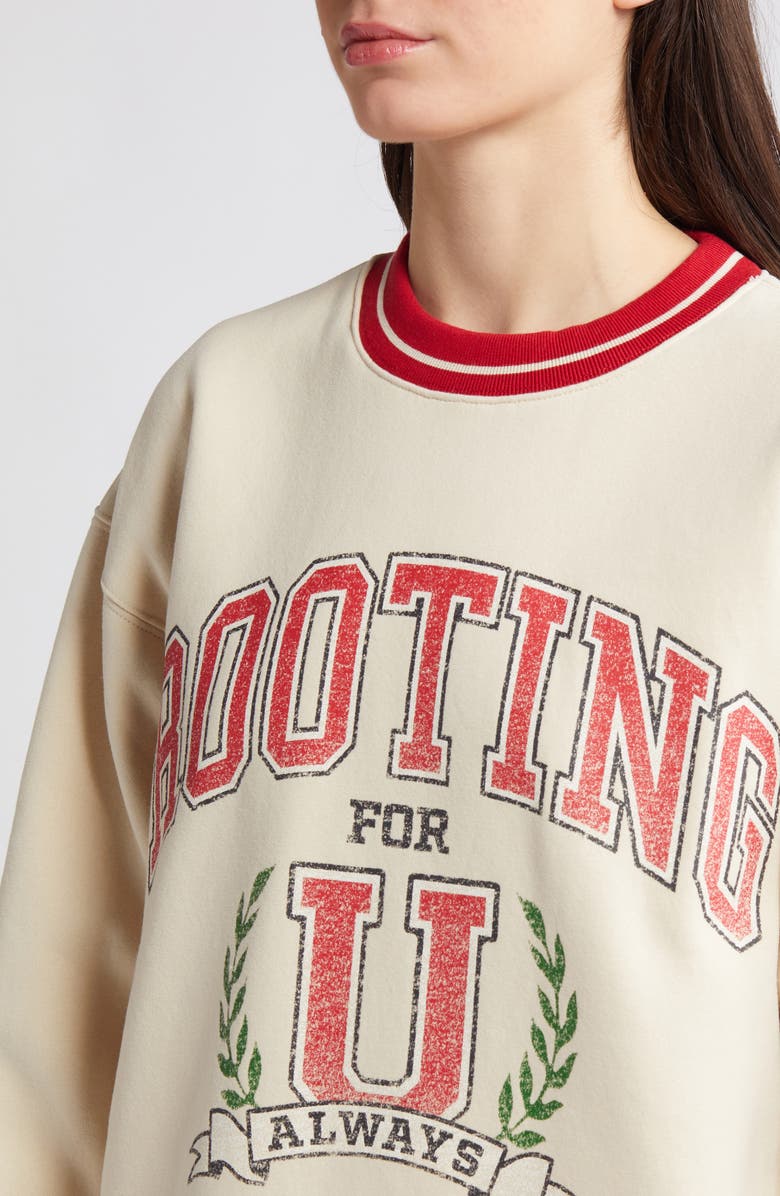 THE MAYFAIR GROUP Rooting for U Graphic Sweatshirt, Alternate, color, 