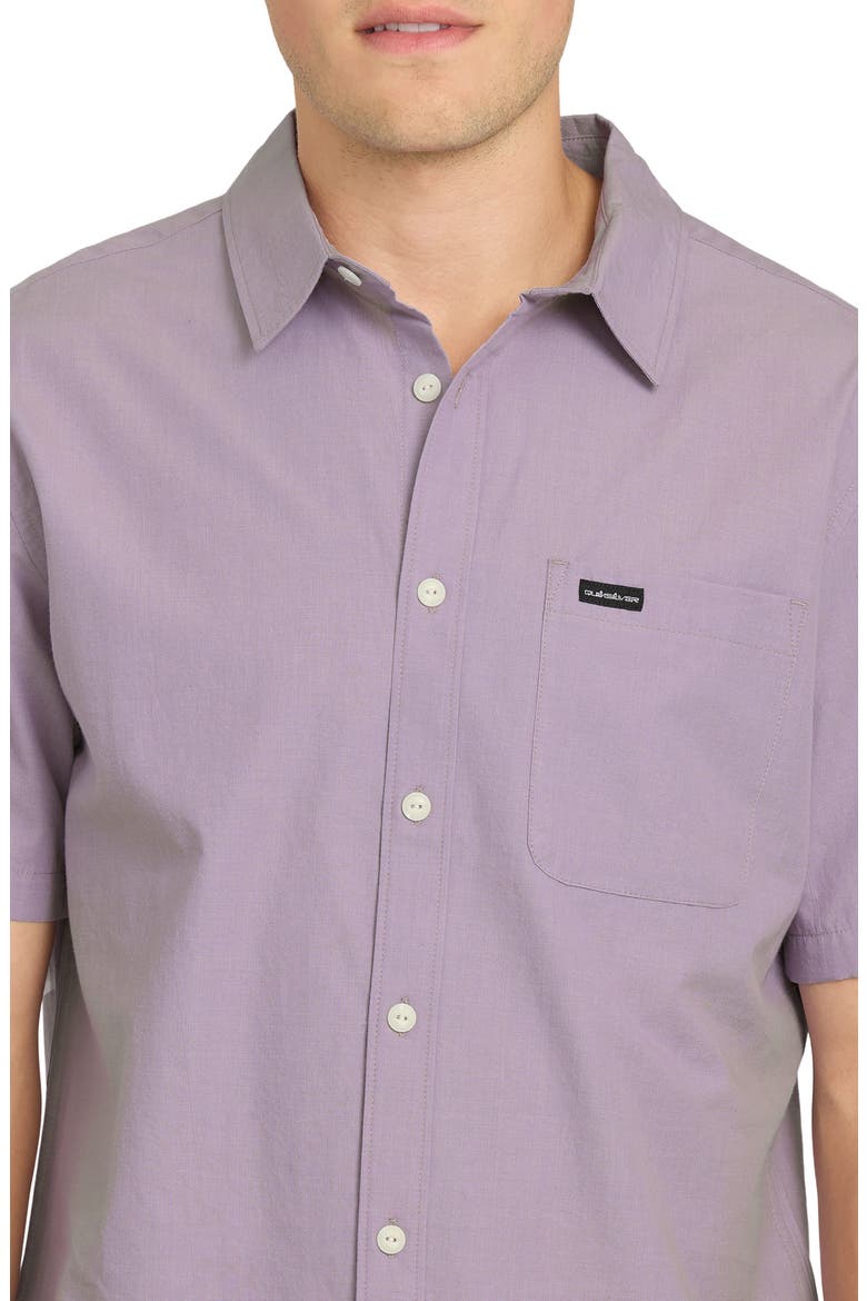 Shore Break Classic Short Sleeve Cotton Button-Up Shirt, Alternate, color, DAYBREAK