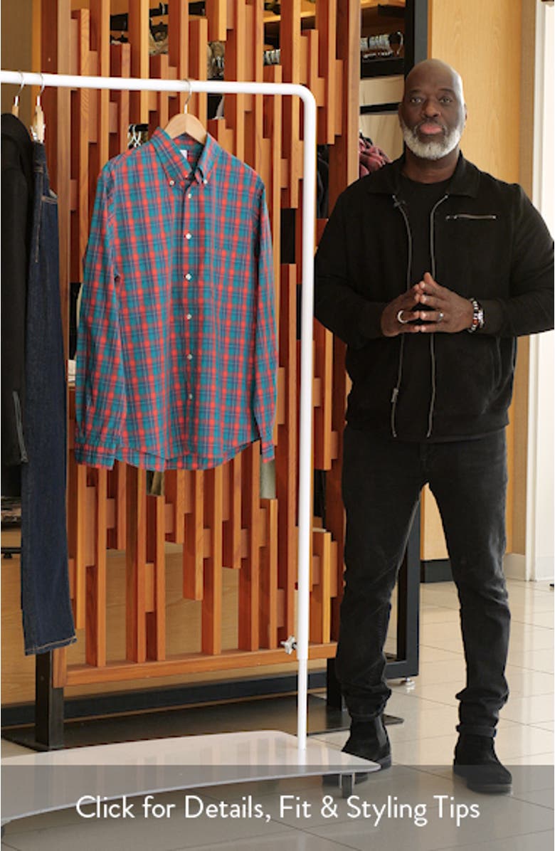 Friday Check Cotton Poplin Button-Down Shirt, sales video thumbnail