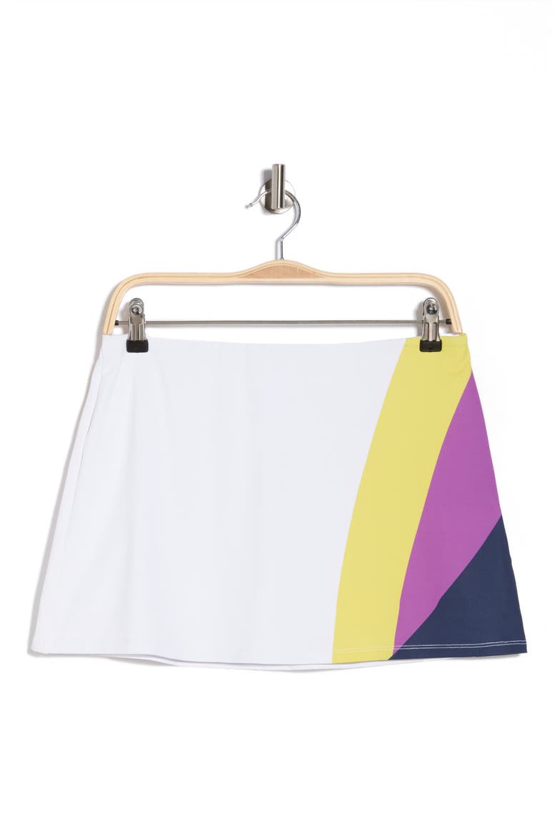 A-Line Block Print Skirt, Alternate, color, BRIGHT WHITE