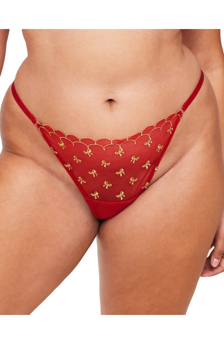Adore Me Bettie Brazilian Panties, Alternate, color, Dark Red