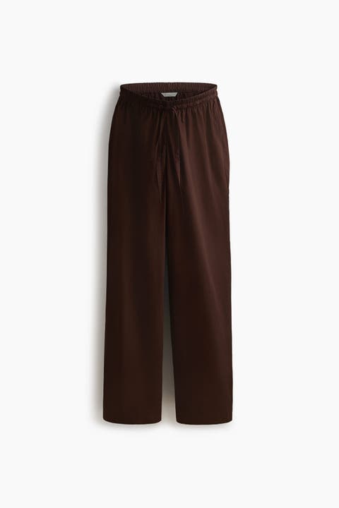 Mama Cotton Drawstring Trousers