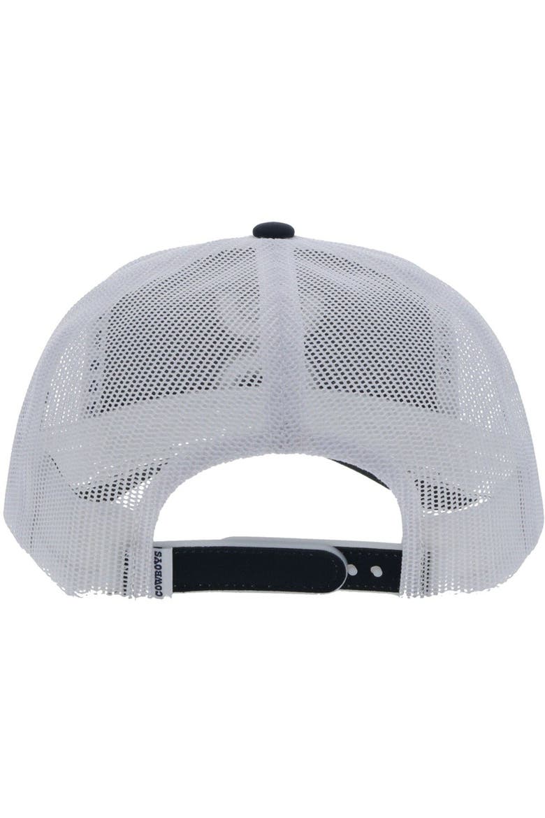 Men's HOOey Navy/White Dallas Cowboys Hands Up Trucker Adjustable Hat, Alternate, color, Navy