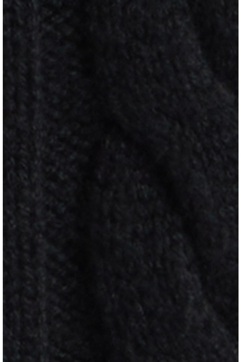 Rita Cable Knit Cardigan, Alternate, color, JET