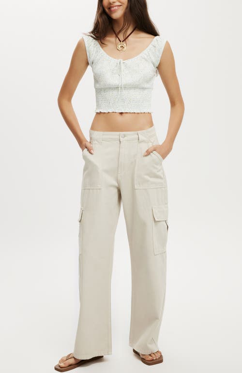 Shop Cotton On Relaxed Cargo Jean In Soft Taupe