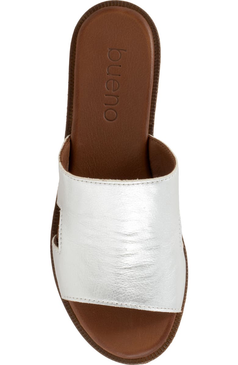 Bueno Hendrix Slide Sandal, Alternate, color, Dark Silver