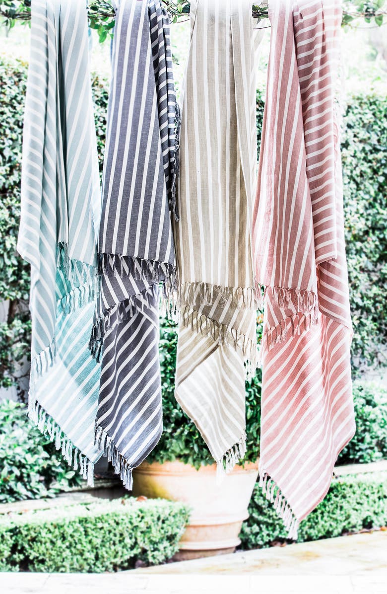 Eadie Lifestyle Coitier Linen & Cotton Throw Blanket, Alternate, color,