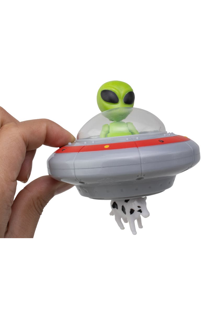 Space Adventure Space Beam It Up Alien UFO Cow Abduction Toy, Alternate, color, Multicolored