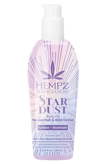 Hempz Star Dust Body Oil In Transparent