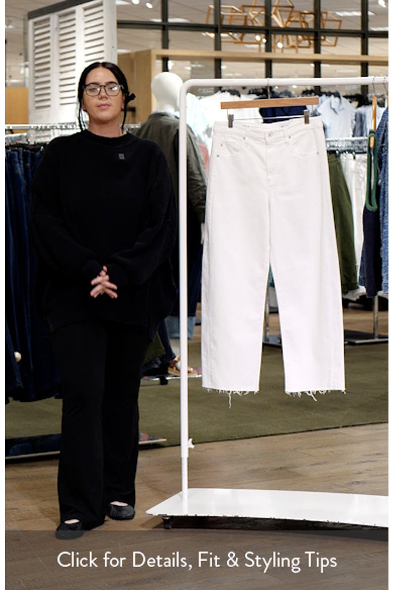 Hattie Raw Hem High Waist Ankle Barrel Leg Jeans video