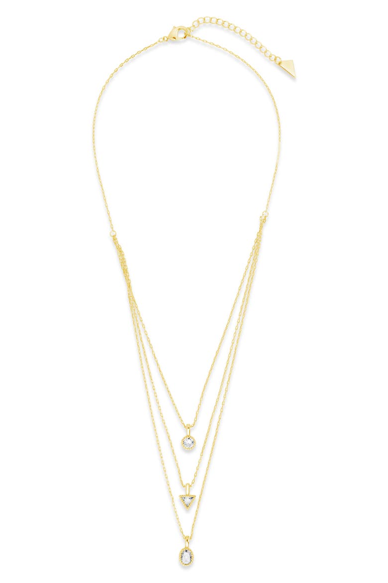 Julia Layered Pendant Necklace, Alternate, color, GOLD