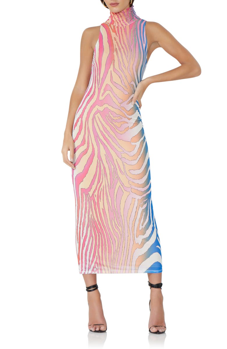 AFRM Serenity Sleeveless Turtleneck Midi Dress, Alternate, color,