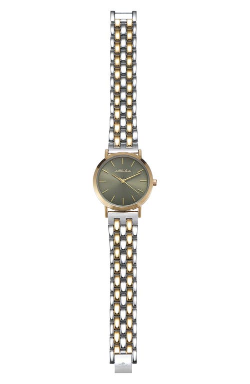 Ettika Classic Round Dial Two-tone Bracelet Watch In Multi