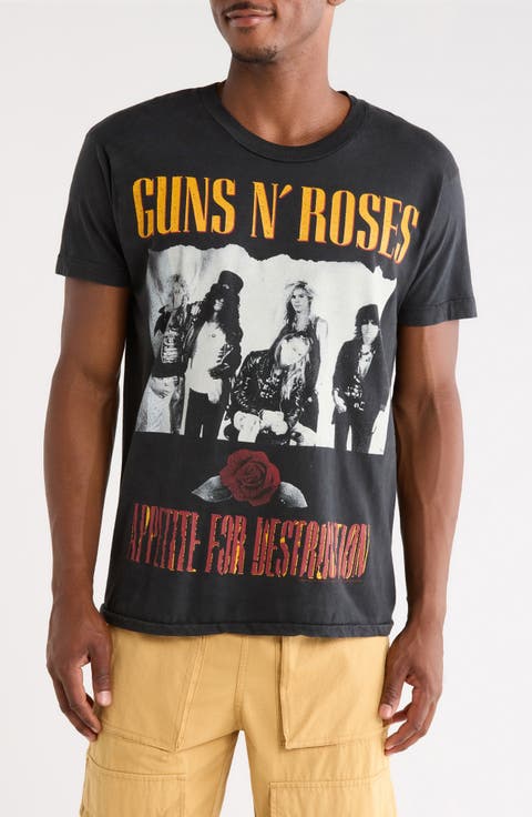 Guns N' Roses Graphic T-Shirt '88 Cotton Graphic T-Shirt